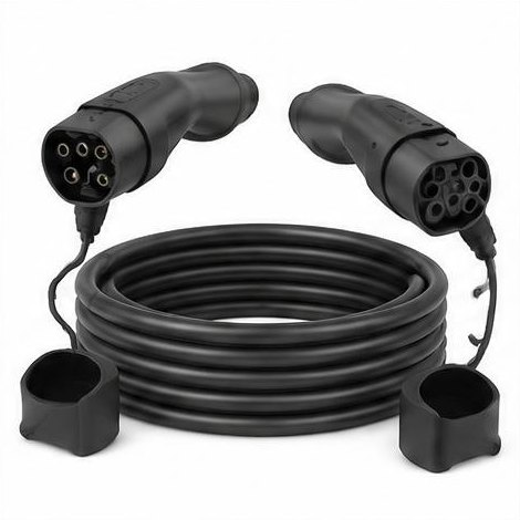 EV Charging Type 2 Mode 3 Cable 32A 7.5m EVC-T2-32A-7.5M — illustrative product image for EV Charging Equipment; actual product may vary — UAE supplier — Allied Industrial Solutions F.Z.E